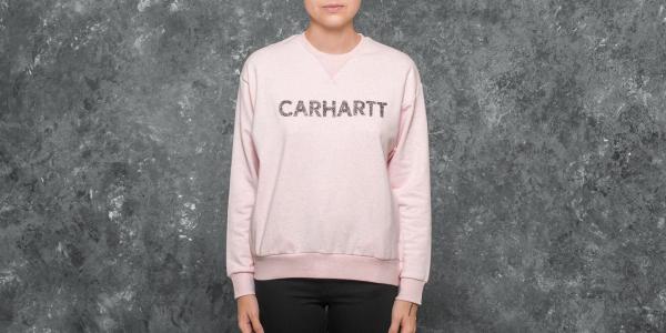 Carhartt WIP W Holbrook Freehand Sweat Soft Rose Heather/ Black