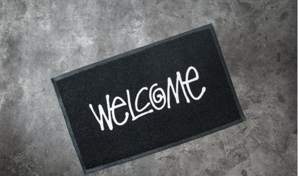 Stüssy PVC Welcome Mat Black