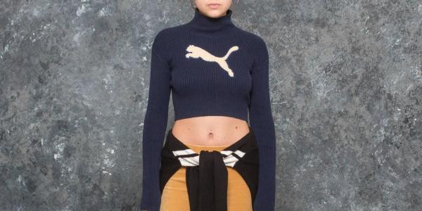 Puma Fenty x Rihanna Longsleeve Loose Turtleneck Sweater Evening Blue