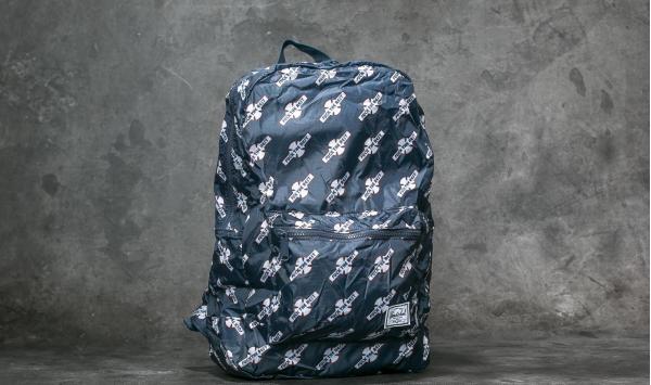 Herschel Supply Co. Packable Daypack Backpack Navy/ FTR Print