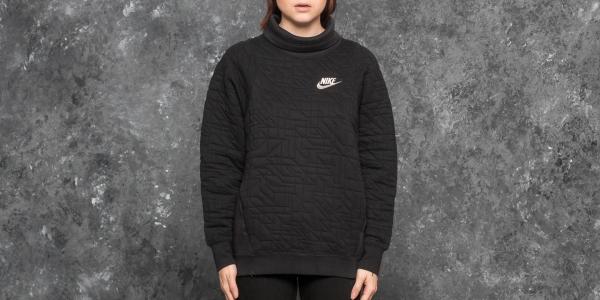 Nike Sportswear Funnel-Neck Quilt Black
