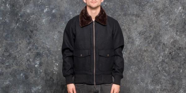 New Era Premium Classics Shearling Bomber Navy