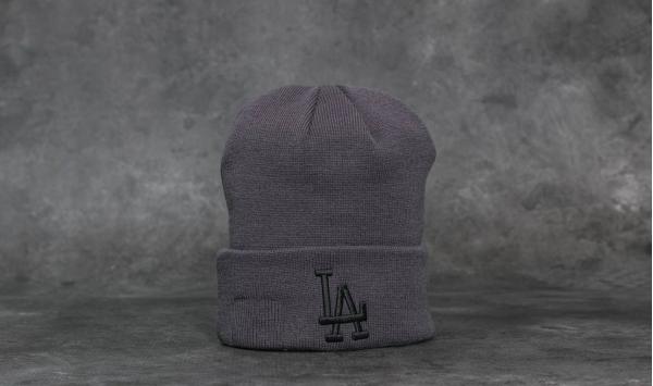 New Era MLB League Essential Cuff Los Angeles Dodgers Beanie Grey