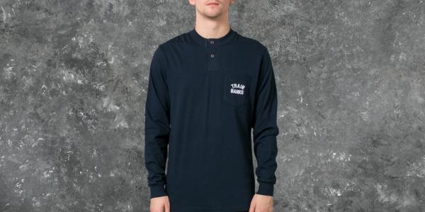 Polar Train Banks Henley Longsleeve Tee Navy