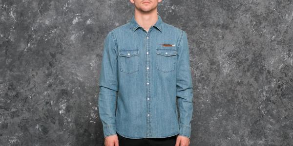 HUF Apparel Woven Wyatt LS Woven Shirt Indigo
