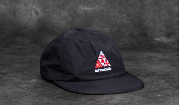 HUF Stadium Offsides 6 Panel Hat Black