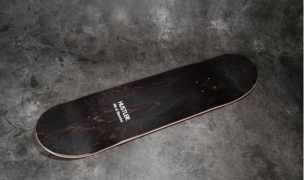 40s & Shorties x HUSTLER America Skate Deck Black