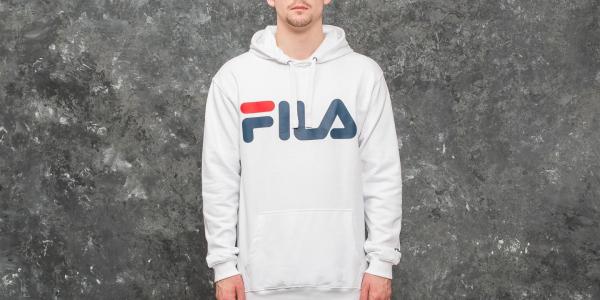 FILA Classic Logo Hoodie Bright White