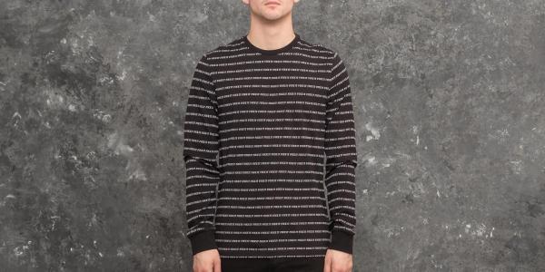 HUF Fuck It Jacquard Long Sleeve Tee Black