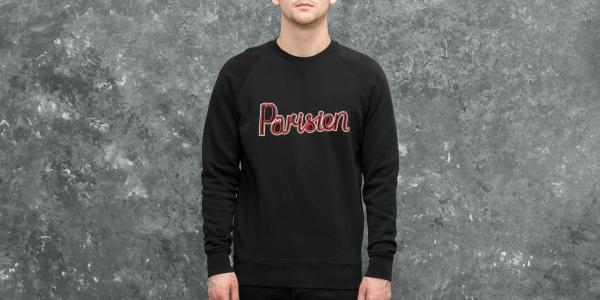 MAISON KITSUNÉ Parisien Sweatshirt Black Bleach