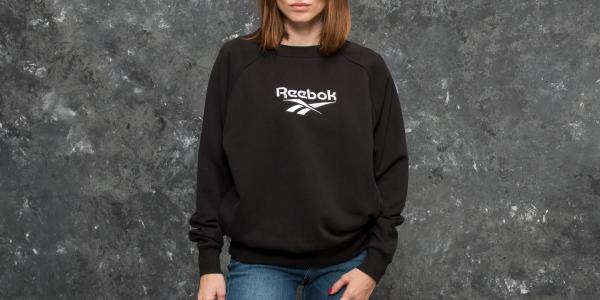 Reebok Cotton Cover-Up Sweatshirt Black