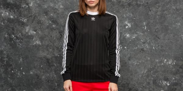 adidas 3 Stripes Longsleeve Tee Black
