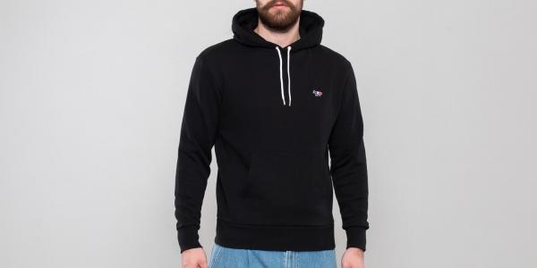 MAISON KITSUNÉ Tricolor Fox Patch Hoodie Black