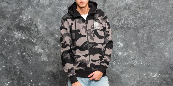 New Era BNG Fleece Golden State Warriors Hood Grey Camo