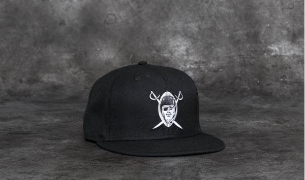 New Era 59Fifty Silver ATTK Oakland Raiders Cap Black