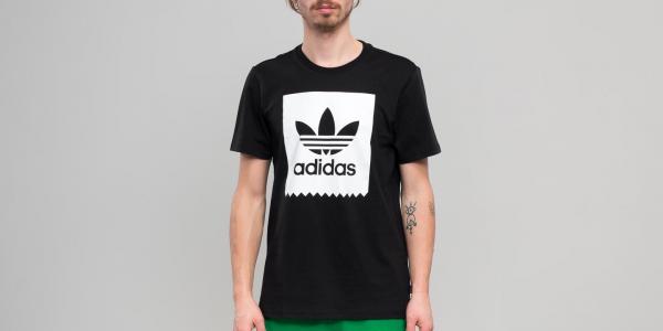 adidas Solid BB Tee Black/ White