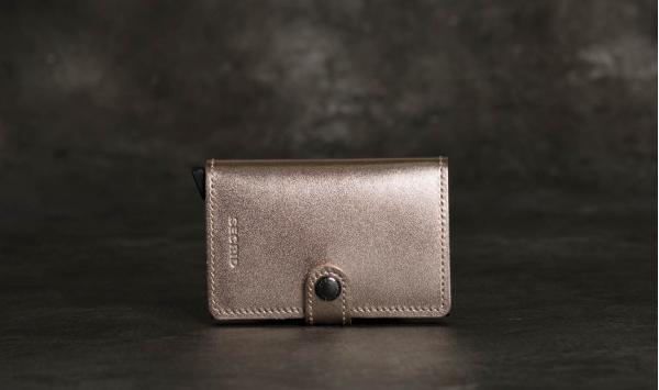 Secrid Miniwallet Metallic Champagne-Brown