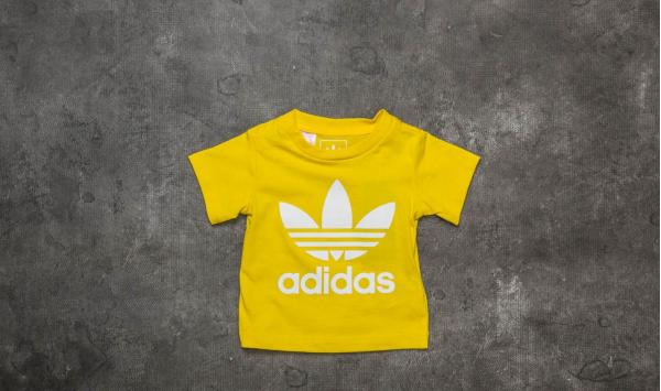 adidas Trefoil Tee Yellow/ White
