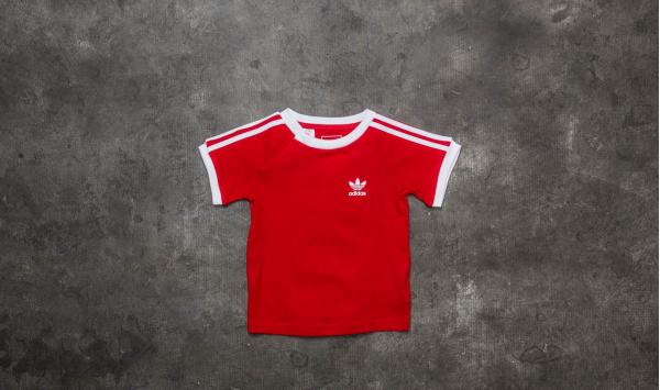 adidas California Tee Scarlet/ White