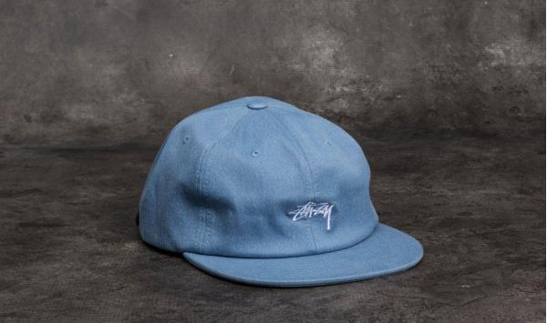Stüssy Melange Denim Strapback Cap Blue