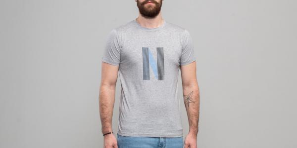 Norse Projects Niels Layer Logo Tee Light Grey Melange