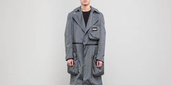 FTSHP + LAFORMELA "No Season" Zip Pockets Long Coat Grey