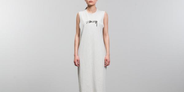 Stüssy Ezra Muscle Dress White Heather