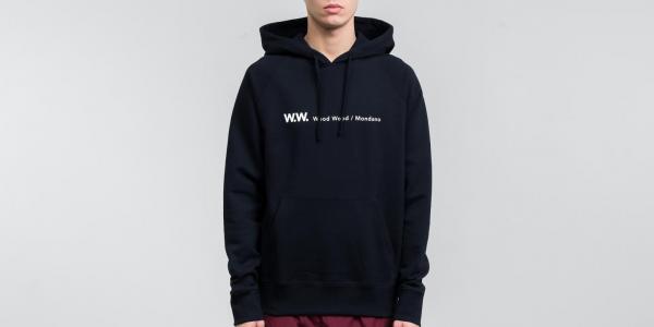WOOD WOOD Raffi Hoodie Navy