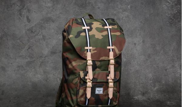 Herschel Supply Co. Little America Backpack Woodland Camo/ Black/ White
