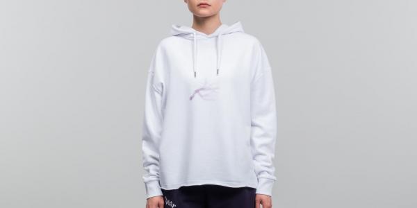 My Dear clothing Thunder Cropped Hoodie White