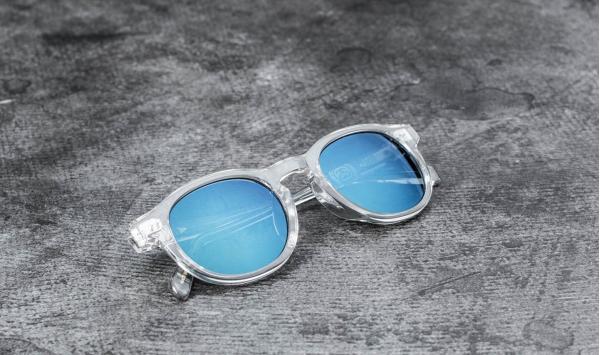 Stüssy Romeo Sunglasses Translucent Clear/ Blue Mirror