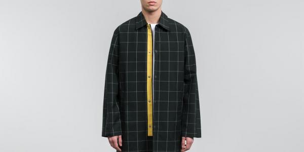 WOOD WOOD Arsenal Jacket Dark Green Check
