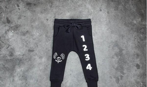 LoowFAT KIDS Number Joggers Black