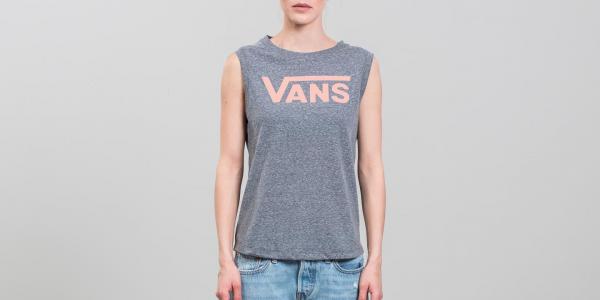 Vans Muscle V Tank Grey Heather-Muted Clay