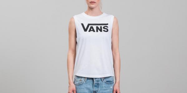 Vans Muscle V Tank White