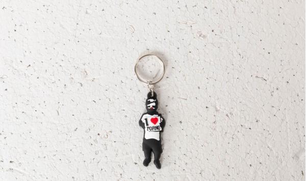 Life is Porno Keychain: Rumpel Black/ White