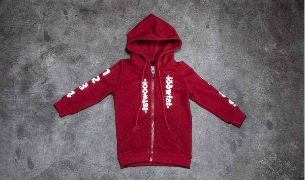 LoowFAT KIDS Number Hoodie Bordeaux