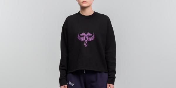 My Dear clothing Dragon Cropped Crewneck Black