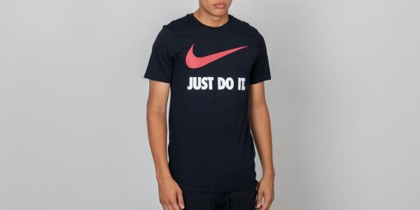 Nike Sportswear New Just Do It Swoosh Tee Black