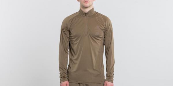 adidas x Undefeated TR 1/2 Zip Longsleeve Tee Base Khaki