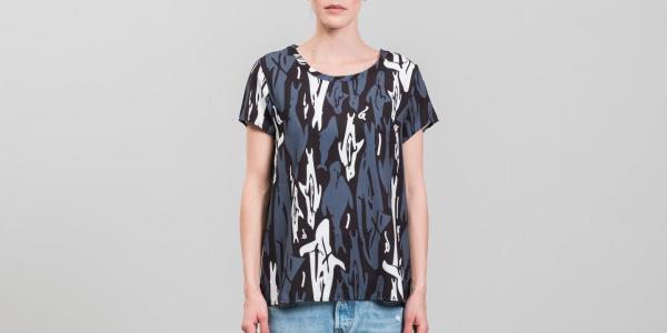 Bibi Chemnitz Seal Womens T-Shirt Black/ Grey/ White