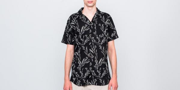 SELECTED Two Flash Shortsleeve Shirt Black