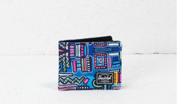 Herschel Supply Co. Roy+ Wallet Abstract Geo Blue