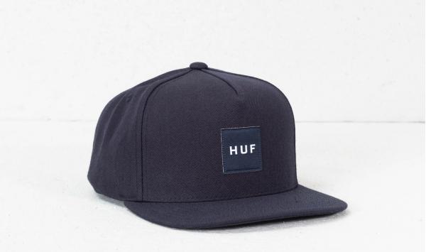 HUF Box Logo Snapback Midnight