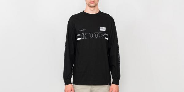 HUF Blackout Team Longsleeve Tee Black