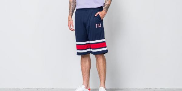 FILA Parker Long Short Peacoat/ Red/ White