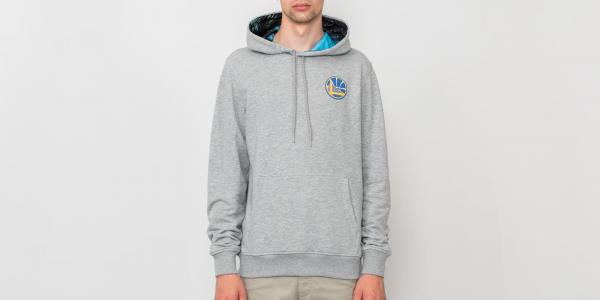 New Era NBA Coastal Golden State Warriors Hoody Heather Grey