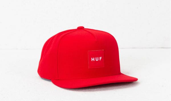 HUF Box Logo Snapback Red