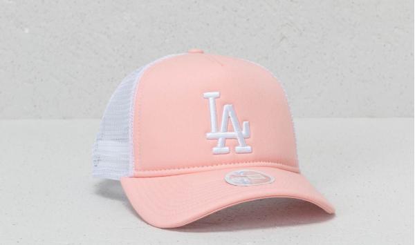 New Era 9Forty Women MLB League Essential Los Angeles Dodgers Cap Blush Pink/ White