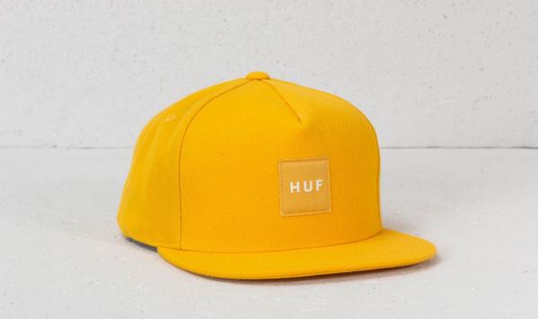 HUF Box Logo Snapback Yellow